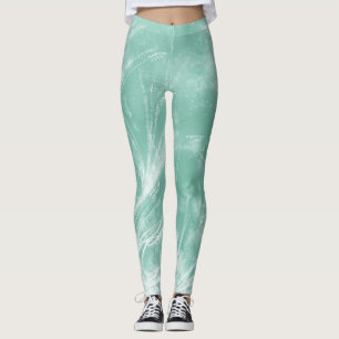 Leggings Dandelions Abstraits et lucioles Vert