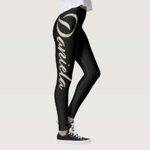 Leggings Daniela white gold Handwriting