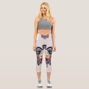 Leggings d'animaux mythiques chinois