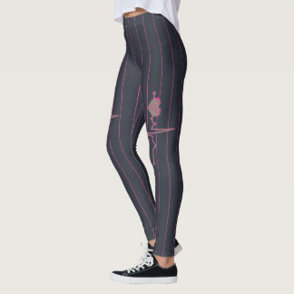 Leggings Dans une jambe de coeur