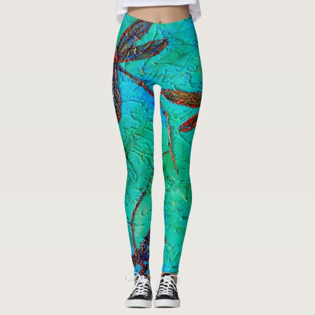 Leggings Danse de libellule (Devant)