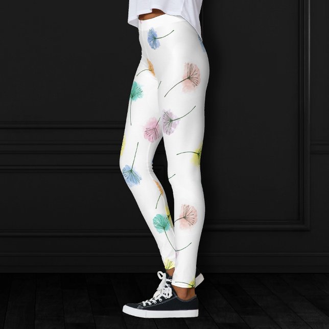 Leggings Dansons | Motif floral aquarelle (Créateur téléchargé)