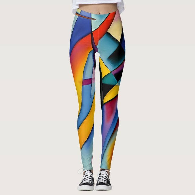 Leggings d'art Abstrait (Kandinsky) (Devant)