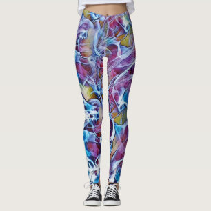 Leggings d'art coloré Abstraits