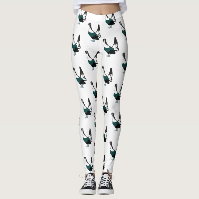 Leggings d'art d'oiseau capercaillie (Devant)