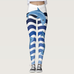 Leggings Dauphins dans des mes guêtres