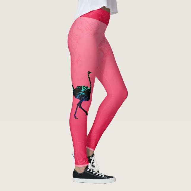Leggings d'autruche Abstraits (Droite)