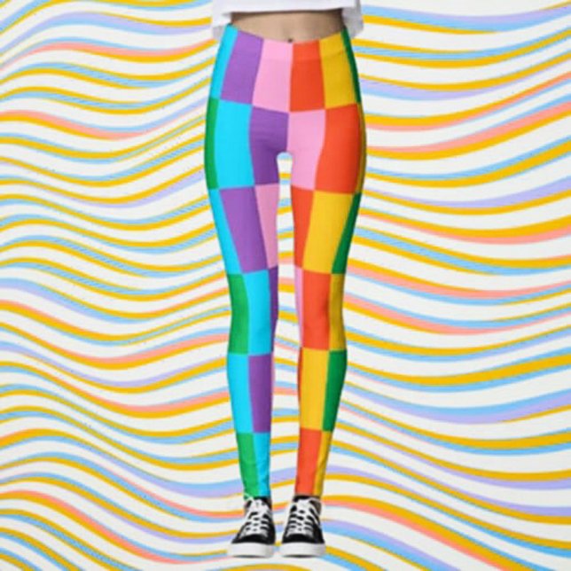 Leggings de blocs de couleurs Rainbow Steps - Styl (Créateur téléchargé)