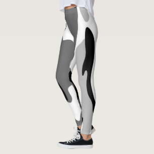 Leggings de camouflage gris