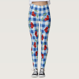 Leggings de cerises rétro
