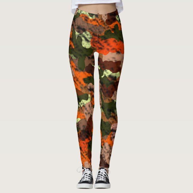 Leggings de chasseurs de camouflage orange (Devant)