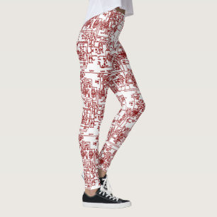 Leggings de circuit (cerise)