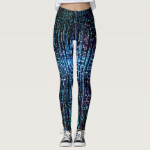 Leggings de code matriciel