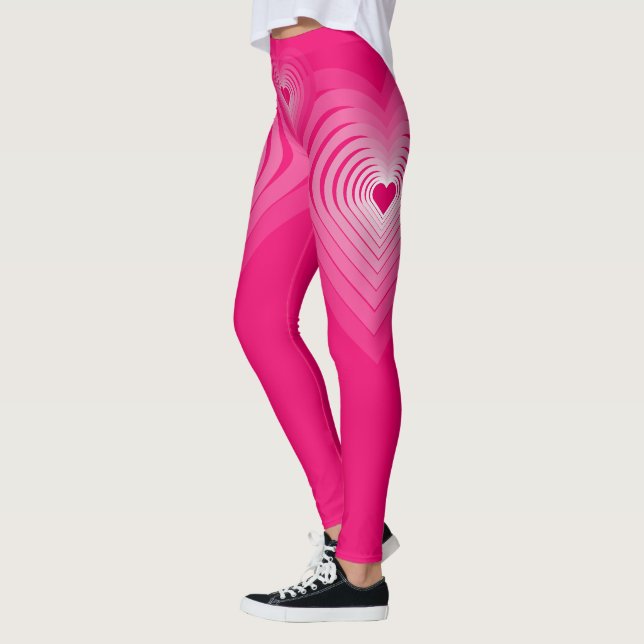 Leggings de coeur rose (Gauche)