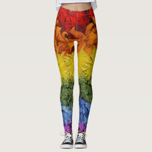 Leggings de collection de fleurs de fierté