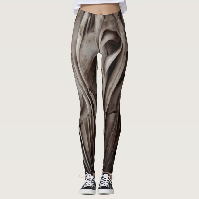 Leggings de conception de champignons 3D (Devant)