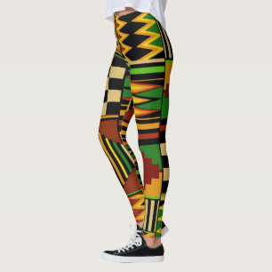 Leggings de conception Tribal Kente en Afrique