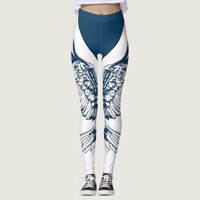 Leggings de croquis de l'aile d'aigle à tête blanc (Devant)