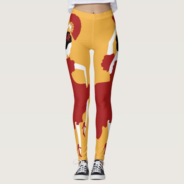 Leggings de danseuse flamenco (Devant)