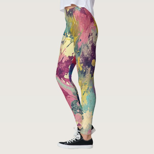 Leggings de designer à motif défaillant (Gauche)