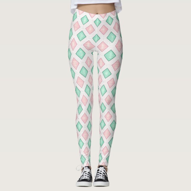 Leggings de designer avec un modèle de leggin défa (Devant)