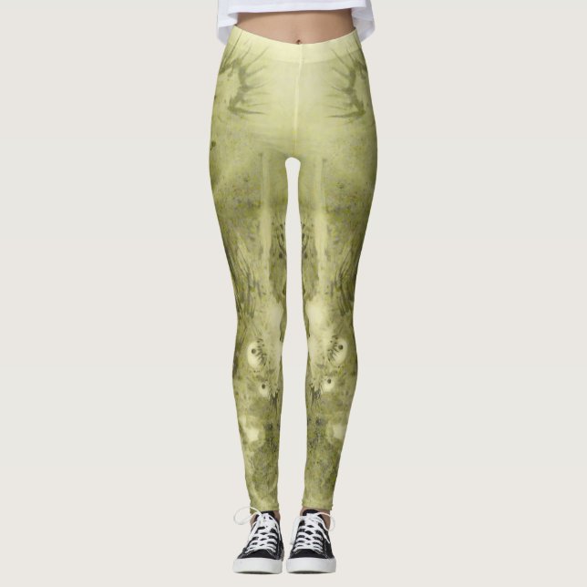 Leggings de dragon vert (Devant)
