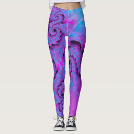 Leggings de dragon violet
