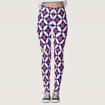 Leggings de femme à motif géométrique élégant