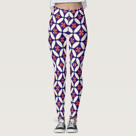 Leggings de femme à motif géométrique élégant