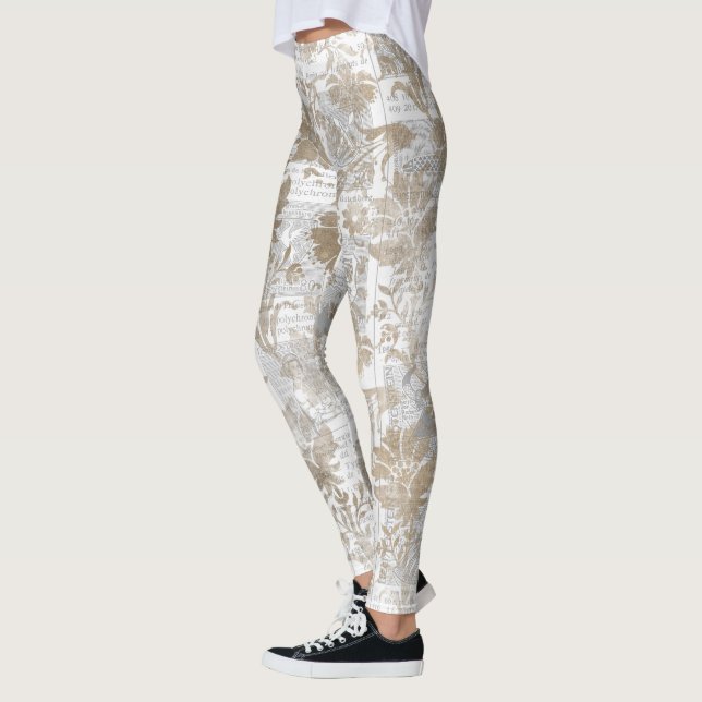 Leggings de fleurs d'Ephemera uniques (Gauche)