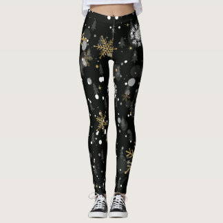 Leggings de flocon de neige d'hiver