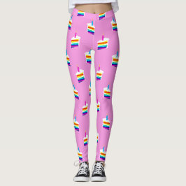 Leggings de gâteaux d'anniversaire