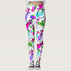 Leggings de Gecko Tropical