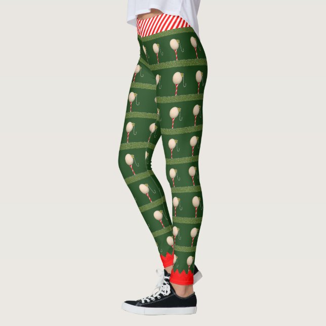 Leggings de golf de Noël tendance (Gauche)