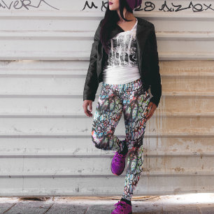Leggings de graffitis de rue - Amusants