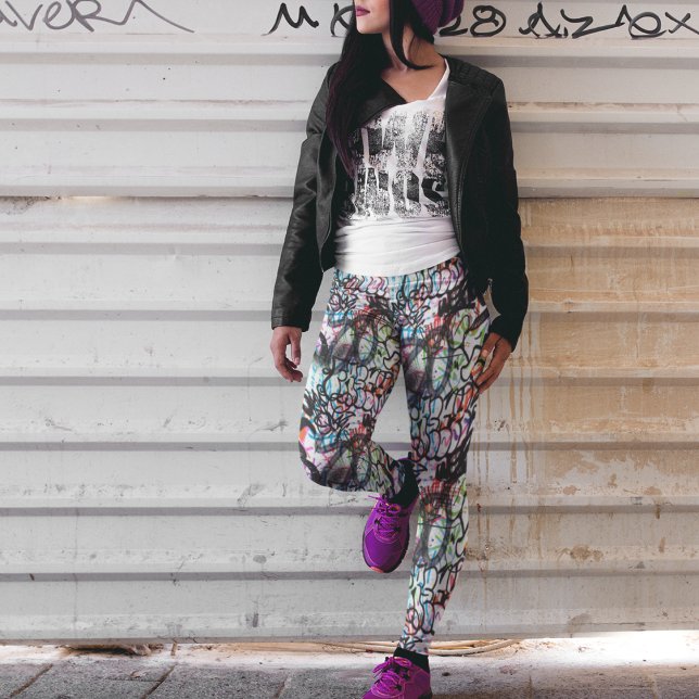 Leggings de graffitis de rue - Amusants (Créateur téléchargé)