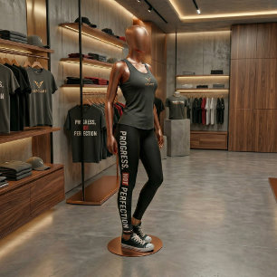Leggings de gym « Progrès et non perfection »