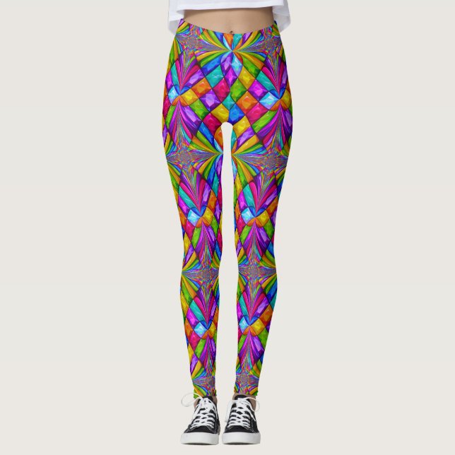 Leggings de la mode de la flûte de diamants (Devant)