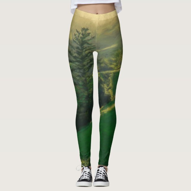 Leggings de la montagne verte (Devant)