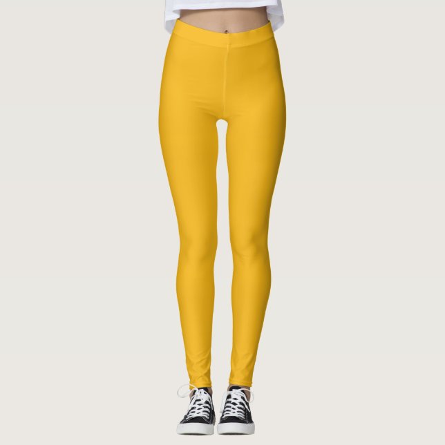 Leggings de la Saint-Patrick chanceux dorés (Devant)