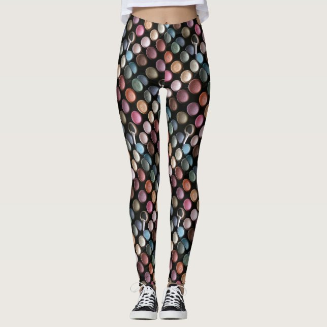 Leggings de l'ombre des yeux amusants (Devant)