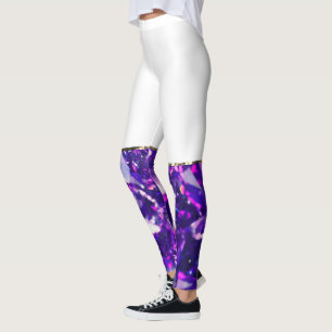 Leggings de losange pourpre