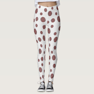 Leggings de machines rouges