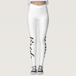 Leggings de mariée. Bachelorette Party. Mariage!