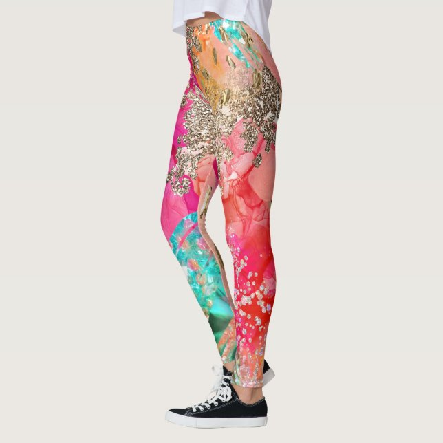 Leggings de mode Pop Tropical (Gauche)