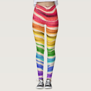 Leggings de mode Rainbow Pop sophistiqués