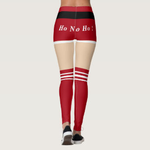 Leggings de Noël Design du Père Noël Drôle