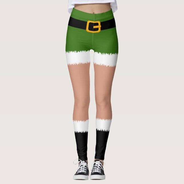 Leggings de Noël du costume d'elfe (Devant)