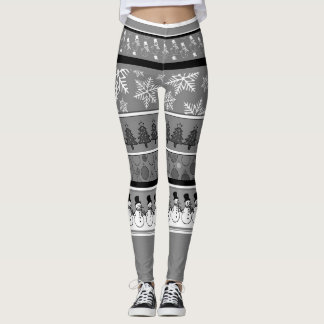 Leggings de Noël gris