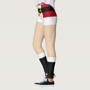 Leggings de Noël Père Noël Cadeau Drôle